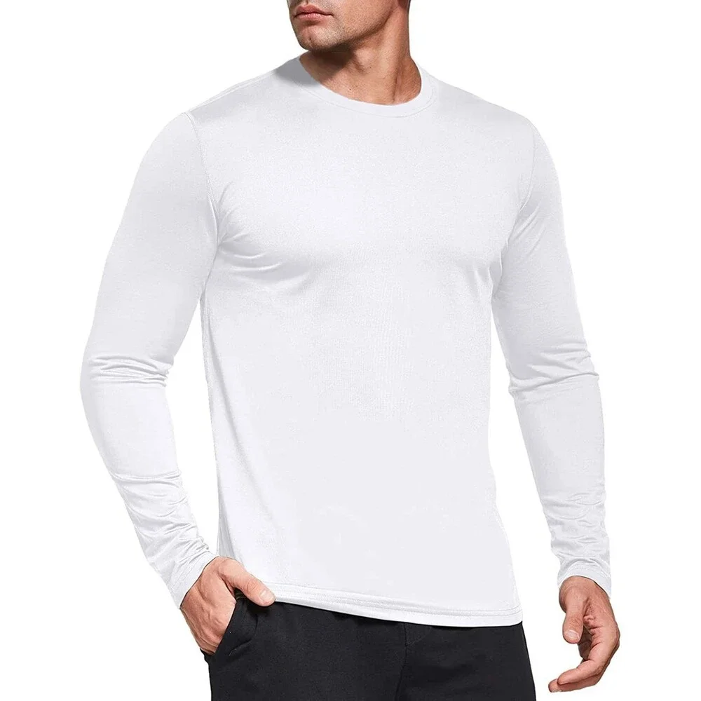 Boyzn 5 Pack Men's Thermal Long Sleeve T-Shirts, Crewneck Fleece Lined Crew Neck